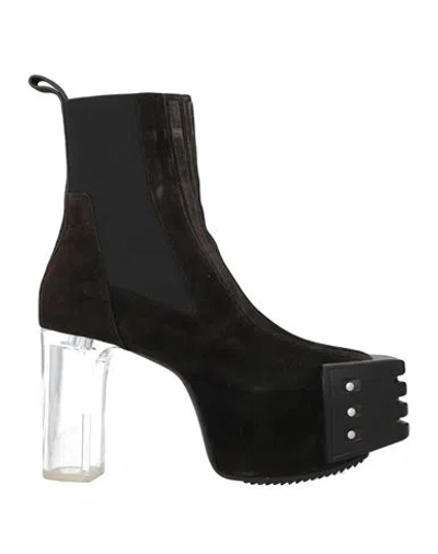 Rick Owens Black Grill Chelsea Boots