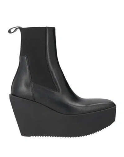 Rick Owens Man Ankle Boots Black Size 5 Leather