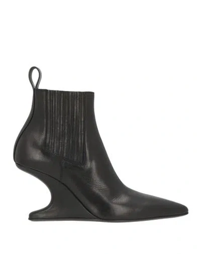 Rick Owens Man Ankle Boots Black Size 6 Leather