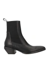Rick Owens Man Ankle Boots Black Size 9 Leather