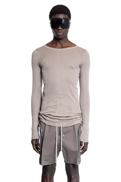 Rick Owens Man Beige T-shirts & Tank Tops