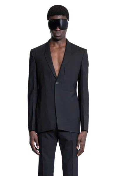 Rick Owens Man Black Blazers