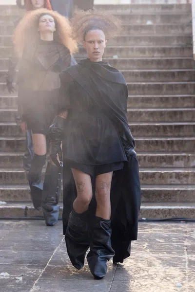 Rick Owens Man Black Boots
