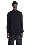 Rick Owens Crew Neck Long-sleeved T-shirt In Black