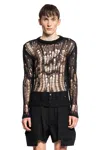 RICK OWENS MAN BLACK KNITWEAR