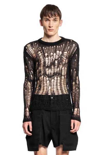 Rick Owens Man Black Knitwear