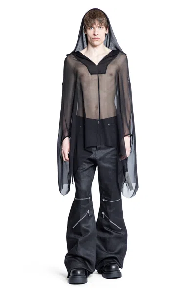 Rick Owens Man Black Shirts