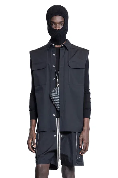 Rick Owens Man Black Shirts