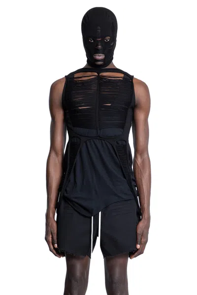 Rick Owens Man Black T-shirts & Tank Tops