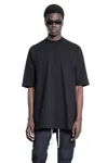 Rick Owens Man Black T-shirts & Tank Tops In Black