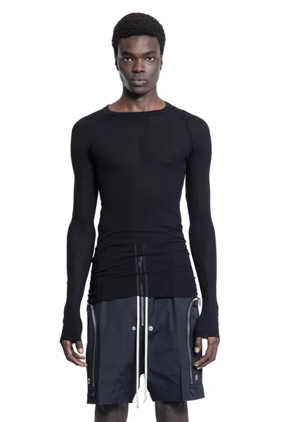 Rick Owens Man Black T-shirts & Tank Tops