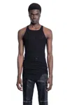 Rick Owens Man Black T-shirts & Tank Tops In Black