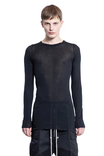 Rick Owens Man Black T-shirts & Tank Tops