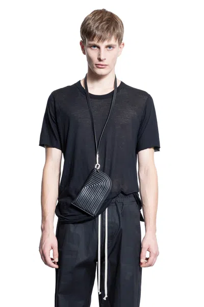 Rick Owens Man Black T-shirts & Tank Tops