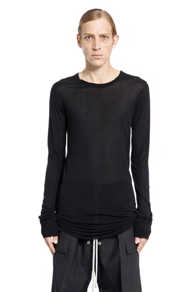 Rick Owens Man Black T-shirts & Tank Tops