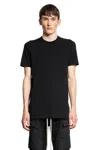 Rick Owens Man Black T-shirts & Tank Tops In Black