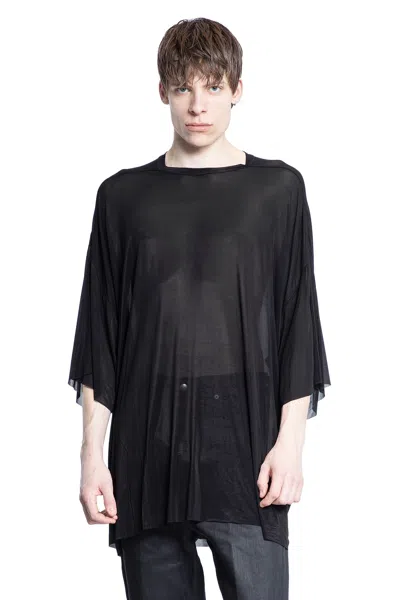 Rick Owens Black Tommy T-shirt In 09 Black