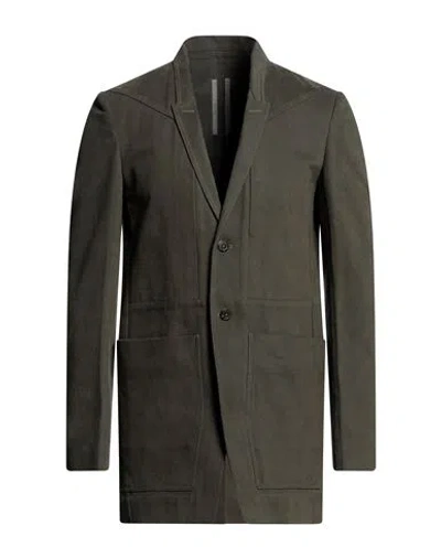 Rick Owens Man Blazer Military Green Size 38 Cotton