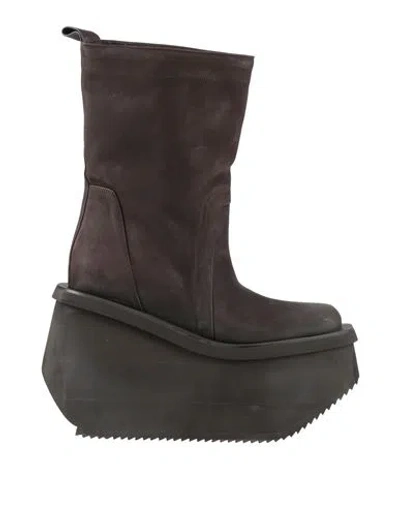 Rick Owens Man Boot Brown Size 11 Leather