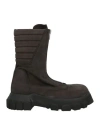 Rick Owens Man Boot Charcoal Size 9 Leather In Gray