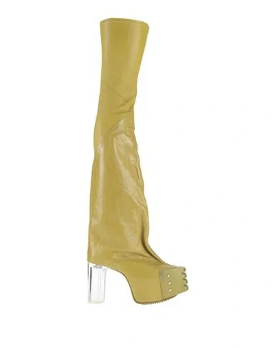 Rick Owens Man Boot Light Green Size 9 Leather