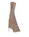 Rick Owens Man Boot Taupe Size 8 Leather In Multi