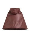 Rick Owens Man Cape Chocolate Brown Size 36 Polyamide In Burgundy