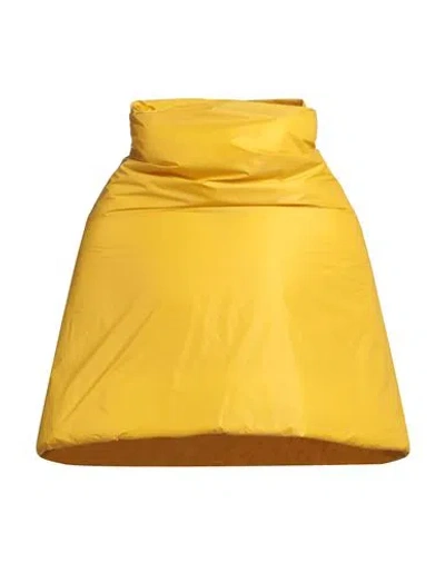 Rick Owens Man Cape Yellow Size 36 Polyamide
