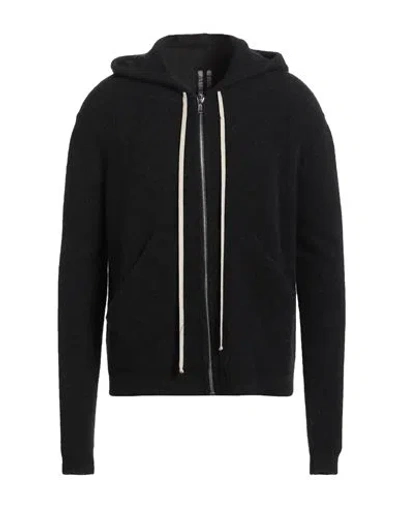 Rick Owens Man Cardigan Black Size L Alpaca Wool, Polyamide, Wool, Elastane
