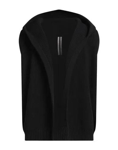 Rick Owens Man Cardigan Black Size L Virgin Wool