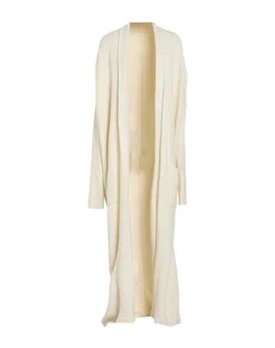 Rick Owens Man Cardigan Ivory Size L Alpaca Wool, Polyamide, Wool, Elastane In Neutral