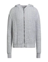 Rick Owens Man Cardigan Light Blue Size M Wool, Cashmere In Gray