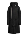 Rick Owens Black Porterville Megaparka Coat In Black