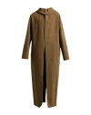 Rick Owens Man Coat Military Green Size 38 Cashmere In Brown