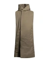 Rick Owens Man Coat Sage Green Size 42 Polyamide In Sage Green
