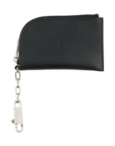 Rick Owens Man Coin Purse Black Size - Cow Leather