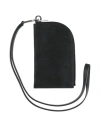 Rick Owens Man Crossbody Wallet Black Size - Cow Leather In Black