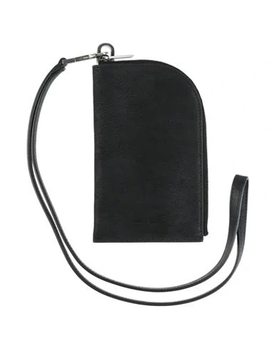 Rick Owens Man Crossbody Wallet Black Size - Cow Leather