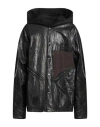 Rick Owens Man Denim Outerwear Black Size 38 Cotton In Black