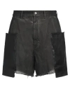 Rick Owens Black Concordians Stefan Cargo Shorts In Black