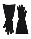 Rick Owens Man Gloves Black Size Onesize Virgin Wool In Black