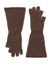 Rick Owens Man Gloves Brown Size Onesize Alpaca Wool, Polyamide, Wool, Elastane
