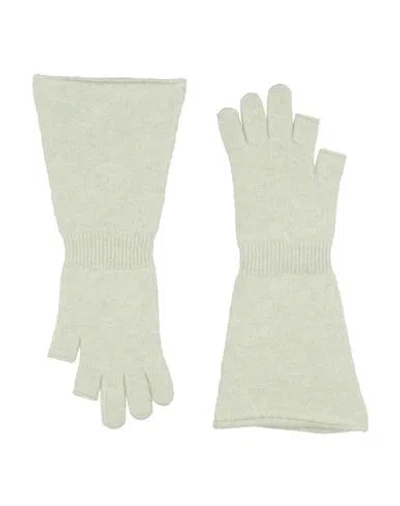 Rick Owens Man Gloves Light Green Size Onesize Virgin Wool