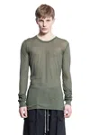 Rick Owens Man Green T-shirts & Tank Tops In Green