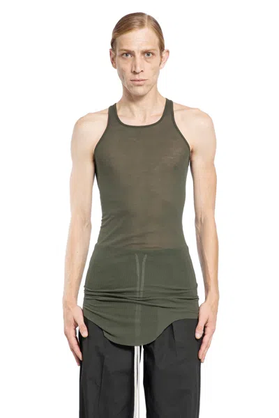 Rick Owens Man Green T-shirts & Tank Tops