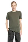 Rick Owens Man Green T-shirts & Tank Tops In Green