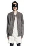 Rick Owens Man Grey Jackets In Grey