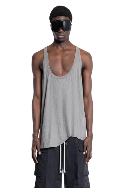 Rick Owens Man Grey T-shirts & Tank Tops