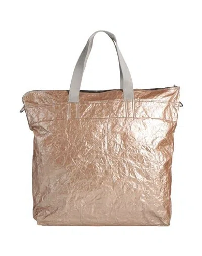 Rick Owens Man Handbag Taupe Size - Nylon, Aluminum, Polyurethane In Gray