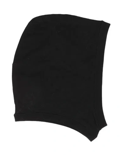 Rick Owens Man Hat Black Size Onesize Virgin Wool